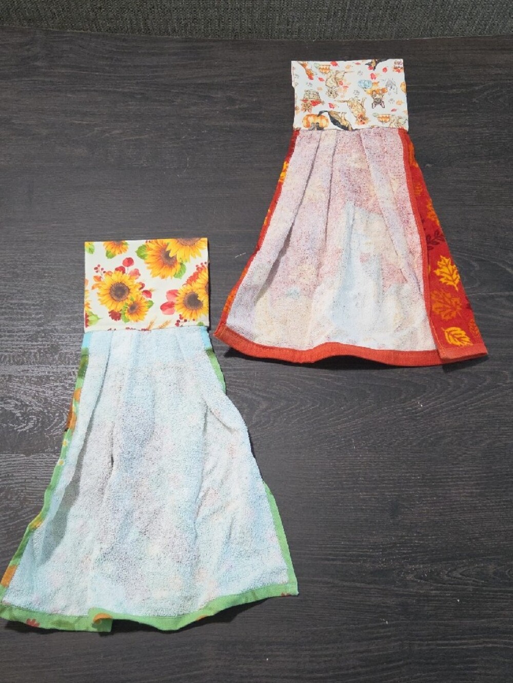 Dog Print Fall Kitchen Towels - Picture 3 of 3